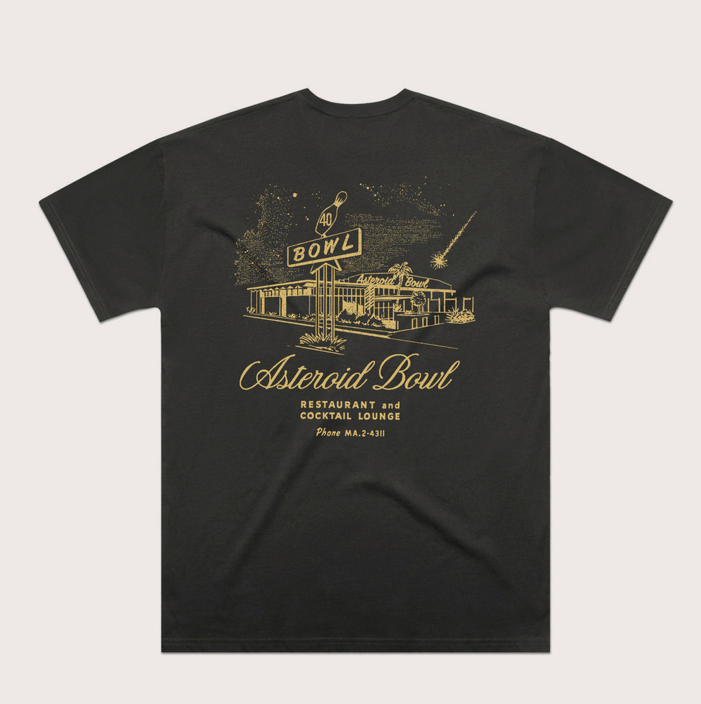 Asteroid Bowl T-Shirt - Charcoal
