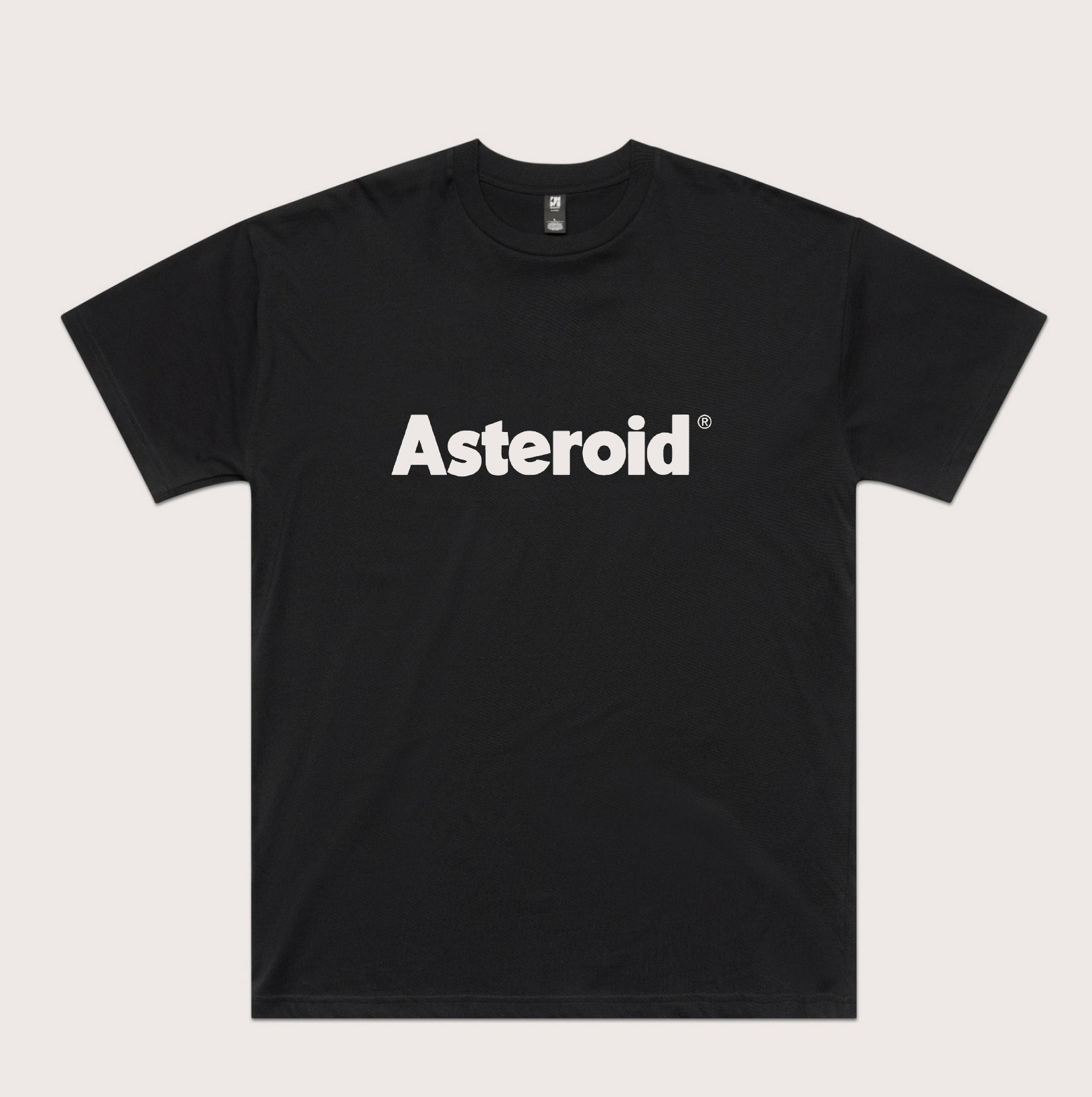 Asteroid Logo T-Shirt - Hard Washed Black